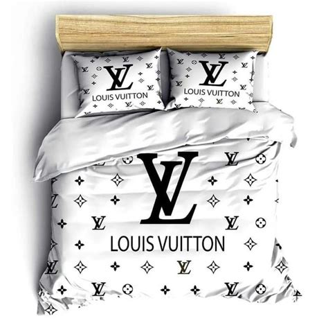 white louis vuitton bed sheets|Louis Vuitton bedspread set.